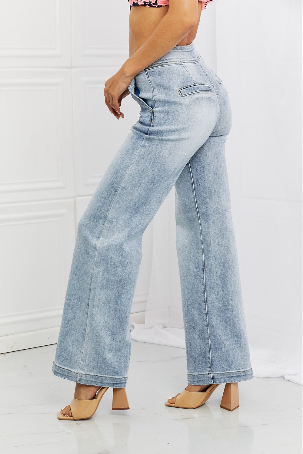 RISEN Full Wide Flare Jeans